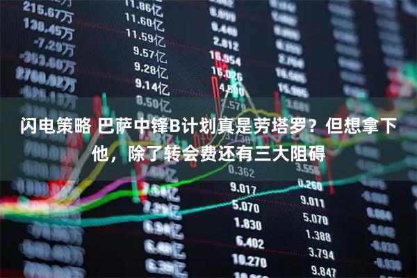 闪电策略 巴萨中锋B计划真是劳塔罗？但想拿下他，除了转会费还有三大阻碍